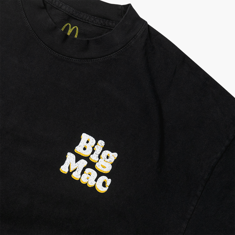 Close up of yellow and white Big Mac logo