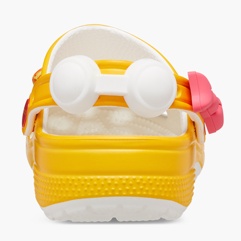 Back view of Birdie Clog with Goggle detail