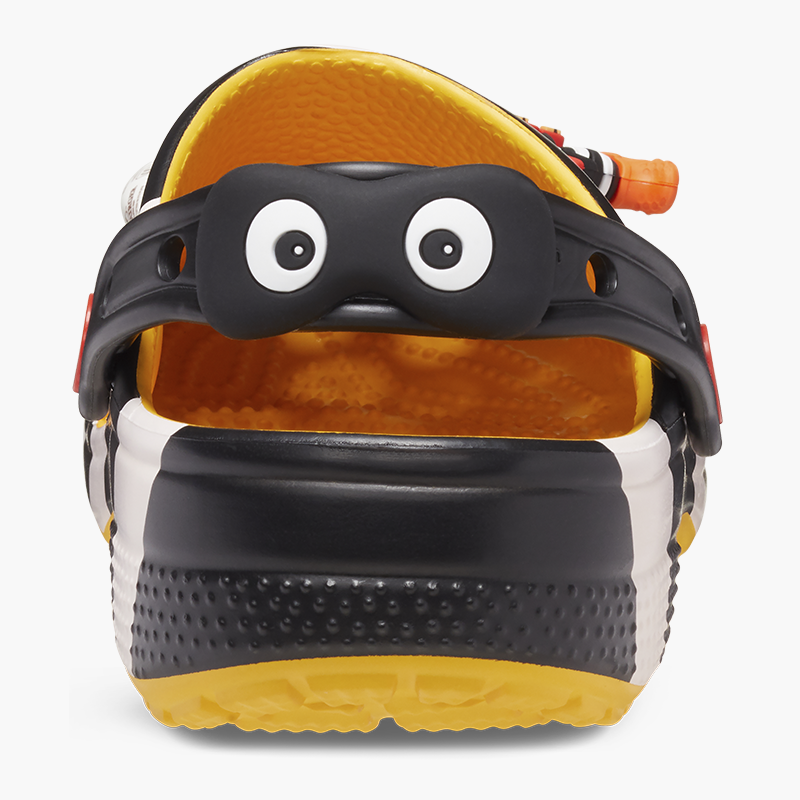 Back view of Hamburglar strap with eyes in black mask