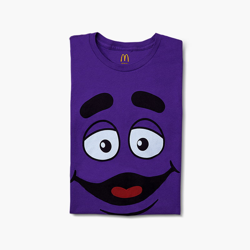 Folded Grimace face tshirt