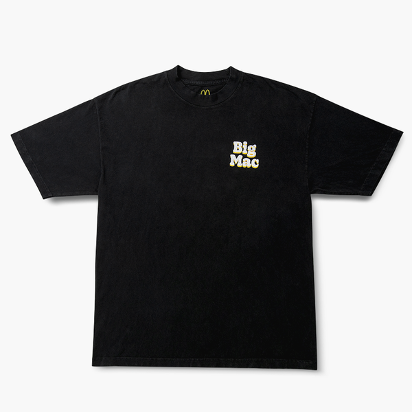 Oversized 'Big Mac Ingredient' Black Vintage Tee - McDonald's