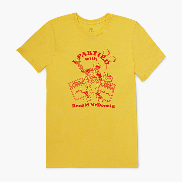 I Partied With Ronald McDonald Tee McDonald s Golden Arches Unlimited i-partied-with-ronald-mcdonald-tee-mcdonald-s-golden-arches-unlimited