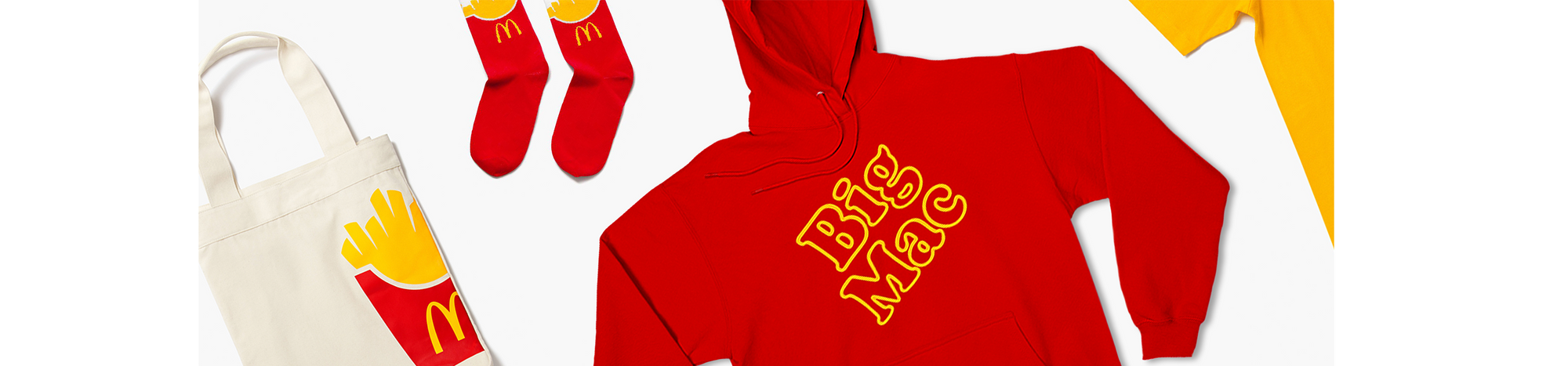 Big Mac Hood, Tote Bag and Sock Banner