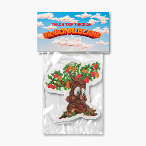  The air freshener in clear plastic packaging with McDonaldland logo